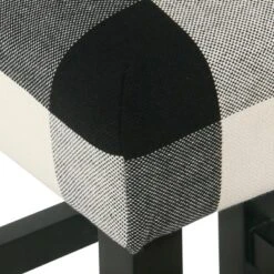 Square Counter Height Barstool Black Plaid - HomePop 8 Square Counter Height Barstool Black Plaid - HomePop -Furniture Store GUEST 352b5ee4 16af 49e4 9fc5 58b1e89fdfa7