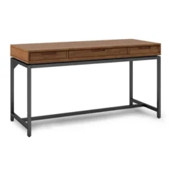 Devlin Mid-Century Solid Wood Writing Desk With Drawers - WyndenHall 24 Devlin Mid-Century Solid Wood Writing Desk With Drawers - WyndenHall -Furniture Store GUEST 36006ea2 2722 4e35 beac ed44116517ee