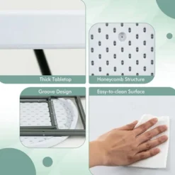 Costway 32'' Round Folding Table Portable & Lightweight Table For Indoor & Outdoor Use White 17 Costway 32'' Round Folding Table Portable & Lightweight Table For Indoor & Outdoor Use White -Furniture Store GUEST 36d1a4c9 79d9 43b5 ab73 997e86a82e49