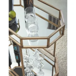 Daymont Bar Cart Gold Finish - Signature Design By Ashley -Furniture Store GUEST 36db2835 6069 4999 a5bb 28463dbeb300