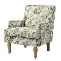Asiab Wooden Upholstered Armchair | Karat Home -Furniture Store GUEST 385aac09 94fb 4b83 9f3a d70a1eefa94d