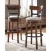 Tall Valebeck Upholstered Swivel Barstool - Signature Design By Ashley