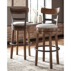 Tall Valebeck Upholstered Swivel Barstool - Signature Design By Ashley