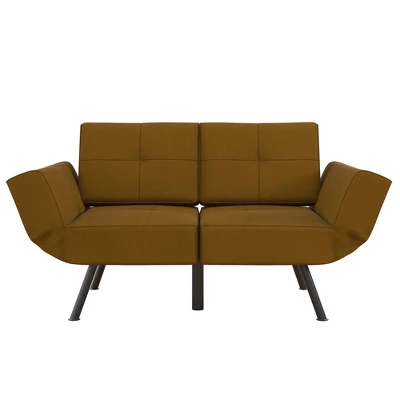 RealRooms Euro Upholstered Tufted Loveseat Futon With Storage Pockets 16 RealRooms Euro Upholstered Tufted Loveseat Futon With Storage Pockets - Image 14