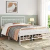 Yaheetech Queen Size Vintage Metal Bed Frame With Headboard, White -Furniture Store GUEST 3b290034 79b7 4ade a9b6 6d97a0f36aad