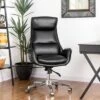 Mid-Century Modern Air Leatherette Adjustable Swivel High Back Office Chair - Glitzhome 2 Mid-Century Modern Air Leatherette Adjustable Swivel High Back Office Chair - Glitzhome -Furniture Store GUEST 3b29355b 17f1 4d41 ab50 355ab224b8f7