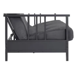 Full Harlow Metal Arm Futon Black/Gray - Room & Joy -Furniture Store GUEST 3b49ad45 6cb5 4d9d 9507 8057f004ce50