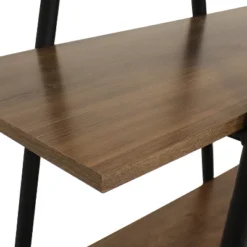 Sunnydaze Decor Sunnydaze 4-Shelf Industrial-Style Ladder Bookshelf - MDP With Powder-Coated Steel Frame - Brown 13 Sunnydaze Decor Sunnydaze 4-Shelf Industrial-Style Ladder Bookshelf - MDP With Powder-Coated Steel Frame - Brown -Furniture Store GUEST 3cb40f7d 4215 49ee a520 7290381cc6d8