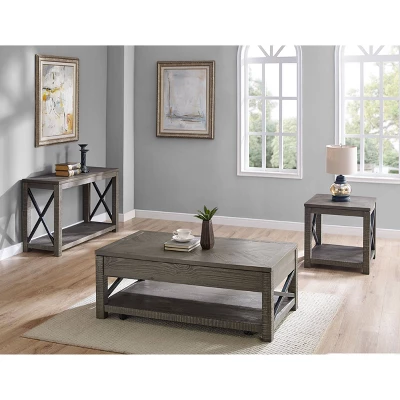 Dexter Sofa Table Distressed Gray - Steve Silver Co. 3 Dexter Sofa Table Distressed Gray - Steve Silver Co.