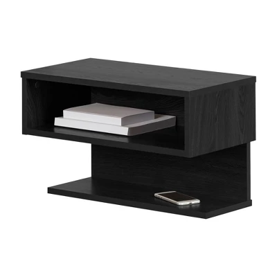 Fusion Floating Nightstand Gray Oak - South Shore 9 Fusion Floating Nightstand Gray Oak - South Shore - Image 7