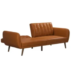Brittany Futon Convertible Sofa Faux Leather - Novogratz -Furniture Store GUEST 40a10571 5602 45e5 b4ce 51fdab4a283b