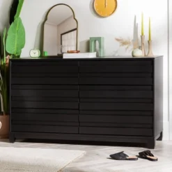 Ilya Solid Wood Modern Panel Front 6 Drawer Dresser - Saracina Home 24 Ilya Solid Wood Modern Panel Front 6 Drawer Dresser - Saracina Home -Furniture Store GUEST 4253131c c54b 4d02 a982 7437557ea53a