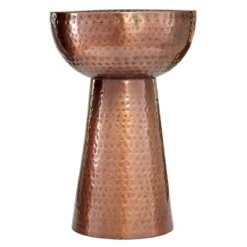 Hammered Metal Drum End Table Bronze - Olivia & May -Furniture Store GUEST 4397aebb 183b 49e2 8f34 09ebe434abd2