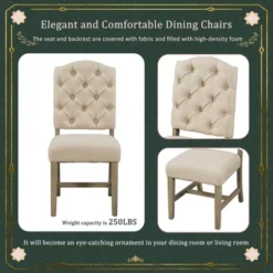 5 PCS Extendable Wood Dining Table Set With Round Table And 4 Upholstered Chairs-ModernLuxe 17 5 PCS Extendable Wood Dining Table Set With Round Table And 4 Upholstered Chairs-ModernLuxe -Furniture Store GUEST 43bcd3a4 e433 497a a0d1 1cc68d07d469