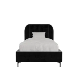 Cara Velvet Upholstered Bed - Room & Joy