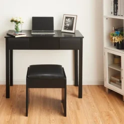 Costway Black Vanity Dressing Table Furniture Stool Storage Box -Furniture Store GUEST 4562e9c0 5199 4e33 a95f c67ac4871c70
