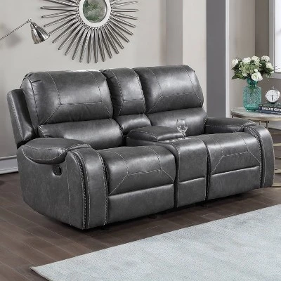 Keily Manual Glider Recliner Loveseat - Steve Silver Co. 8 Keily Manual Glider Recliner Loveseat - Steve Silver Co. - Image 6