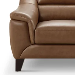 Arlen Leather Loveseat Camel - Abbyson Living