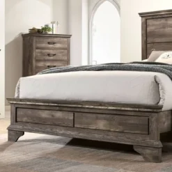 3pc Jacobi Bed With 2 Nightstands Gray - HOMES: Inside + Out -Furniture Store GUEST 4741bd42 e71f 4e1e 84b1 8528e3f0c250