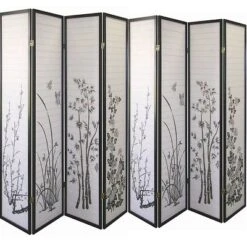 Legacy Decor Bamboo Floral Room Divider Screen -Furniture Store GUEST 483c89a0 6296 4d90 932e eb46a50bf953