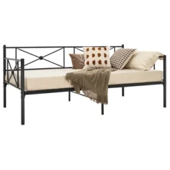 Costway Twin Metal Daybed Frame With Slats Classic Mattress Foundation Bed Sofa WhiteBlack -Furniture Store GUEST 48de0c23 6407 45d5 99b0 af3bfda56ed5