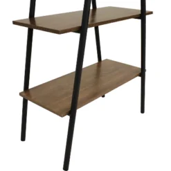 Sunnydaze Decor Sunnydaze 4-Shelf Industrial-Style Ladder Bookshelf - MDP With Powder-Coated Steel Frame - Brown 14 Sunnydaze Decor Sunnydaze 4-Shelf Industrial-Style Ladder Bookshelf - MDP With Powder-Coated Steel Frame - Brown -Furniture Store GUEST 49261042 8601 4180 8758 4780f1d0c150