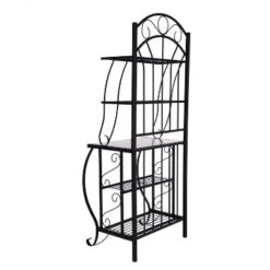 Valencia Baker Rack Storage Unit Metal/Black - Boraam Industries -Furniture Store GUEST 4991175e 2ba5 4f89 8c78 372bcee0ff74