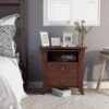 Grasa 2 Drawer Nightstand Vintage Walnut - MiBasics