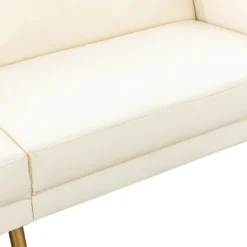 Lanna 76"Wide Vegan Leather Modern Style Convertible Futon Sofa Bed For Living Room Guest Bedroom | ARTFUL LIVING DESIGN -Furniture Store GUEST 4b88fbc9 e903 403c b69d d70407a5deba