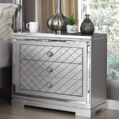 5pc Tenaya Bedroom Set Silver/Gray - HOMES: Inside + Out -Furniture Store GUEST 4cc63c64 b109 4fa1 9f38 04d7fb3d3c3b