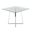 36" Cosmo Square Dining Table Glass - LumiSource