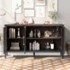 Modern Sideboard, Buffet Storage Cabinet With Tempered Glass Doors And Adjustable Shelves-ModernLuxe -Furniture Store GUEST 4da09824 8a01 4d90 8a9e a184fd97eebe
