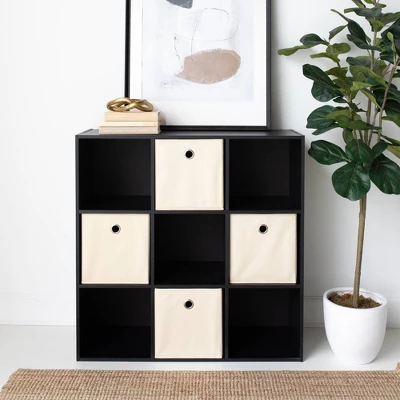 35.43" Langdrew 9 Cube Organizer Black - Signature Design By Ashley 7 35.43" Langdrew 9 Cube Organizer Black - Signature Design By Ashley - Image 5