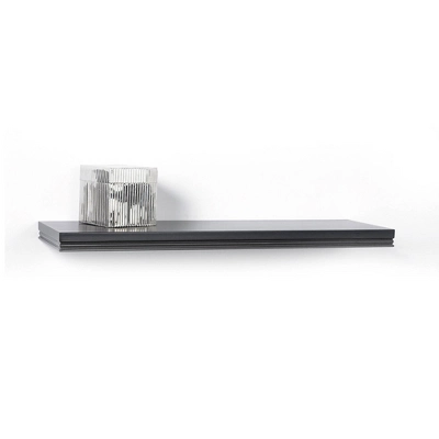 36" X 8" Modern Floating Shelf Wall Mounted Hidden Brackets Black - Inplace 5 36" X 8" Modern Floating Shelf Wall Mounted Hidden Brackets Black - Inplace - Image 3