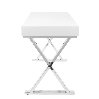 Luster Contemporary Desk White - LumiSource 4 Luster Contemporary Desk White - LumiSource - Image 2
