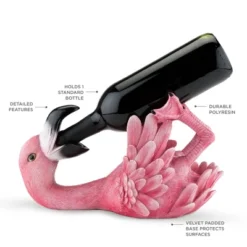 True Flamingo Polyresin Wine Bottle Holder Set Of 1, Pink, Holds 1 Standard Wine Bottle, Pink -Furniture Store GUEST 5124c24d b482 4733 becf 3b6cfa88dc43
