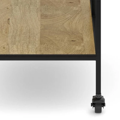 Lintz Bar Cart Natural - WyndenHall 7 Lintz Bar Cart Natural - WyndenHall - Image 5