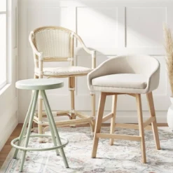 Parksley Rattan And Woven Counter Height Barstool White - Threshold™ 9 Parksley Rattan And Woven Counter Height Barstool White - Threshold™ -Furniture Store GUEST 51f30ece 4c8b 4fcf 8461 e948b9e3ffda