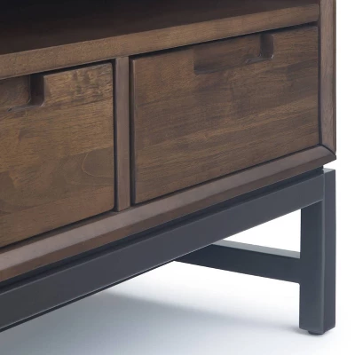 Devlin Mid-Century Low TV Stand For TVs Up To 65" Walnut Brown - WyndenHall 6 Devlin Mid-Century Low TV Stand For TVs Up To 65" Walnut Brown - WyndenHall - Image 4