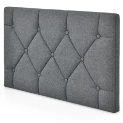 Costway Twin Wall-mounted Headboard Linen Fabric Upholstered Padded Easy Assembly -Furniture Store GUEST 5267bd5f d0a8 47eb 8d53 b06b81129792