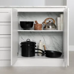 Myro Kitchen Island Faux White Marble/White - South Shore 16 Myro Kitchen Island Faux White Marble/White - South Shore -Furniture Store GUEST 52e22231 b01d 47a7 9624 5565d27c9fa2