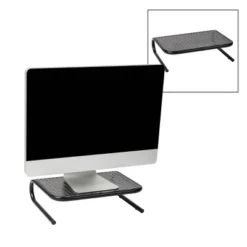 Mind Reader 2pk Metal Monitor Stand And Riser Black -Furniture Store GUEST 5313f651 5ad5 4f09 aa2c f326b2ae403e