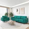 Costway Modular 3-Seat Sofa Couch W/ Socket USB Ports & Side Storage Pocket Teal 1 Costway Modular 3-Seat Sofa Couch W/ Socket USB Ports & Side Storage Pocket Teal -Furniture Store GUEST 546c5d91 b35f 4f31 a149 c0f31a55432c
