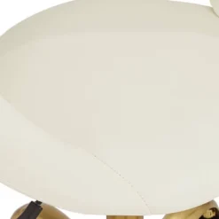 55 Downing Street Briar Gold And White Faux Leather Adjustable Office Chair -Furniture Store GUEST 562557a3 8ee3 42b0 bae0 9b534653d199