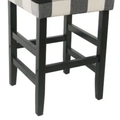 Square Counter Height Barstool Black Plaid - HomePop 9 Square Counter Height Barstool Black Plaid - HomePop -Furniture Store GUEST 570cec83 ff9e 494f bca3 090240b7b192