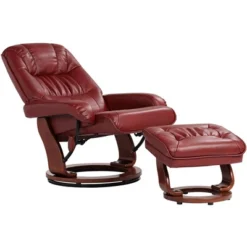 BenchMaster Kyle Ruby Red Faux Leather Recliner Chair Modern Armchair Ottoman Footrest Ergonomic Manual Reclining Swivel For Bedroom Living Room House 13 BenchMaster Kyle Ruby Red Faux Leather Recliner Chair Modern Armchair Ottoman Footrest Ergonomic Manual Reclining Swivel For Bedroom Living Room House -Furniture Store GUEST 57b56d01 2cfb 4f8a 83c1 09f977e4d0be