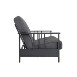 Full Harlow Metal Arm Futon Black/Gray - Room & Joy -Furniture Store GUEST 5baebf3b e43b 48db ad0e 6964b8d85654