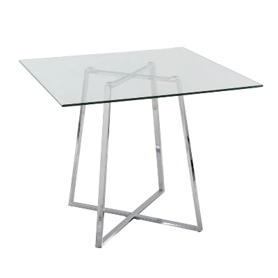 36" Cosmo Square Dining Table Glass - LumiSource 12 36" Cosmo Square Dining Table Glass - LumiSource - Image 10