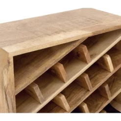 Modern Wood Wine Rack Brown - Olivia & May -Furniture Store GUEST 5ce1b5f3 d627 44ce 8d71 80074e1e7663