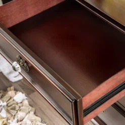 3pc California King Pennings Traditional Bed Set And Nightstand With Chest Dark Walnut - HOMES: Inside + Out -Furniture Store GUEST 5db7a028 eef1 4a12 830a 55c586bc6ae2